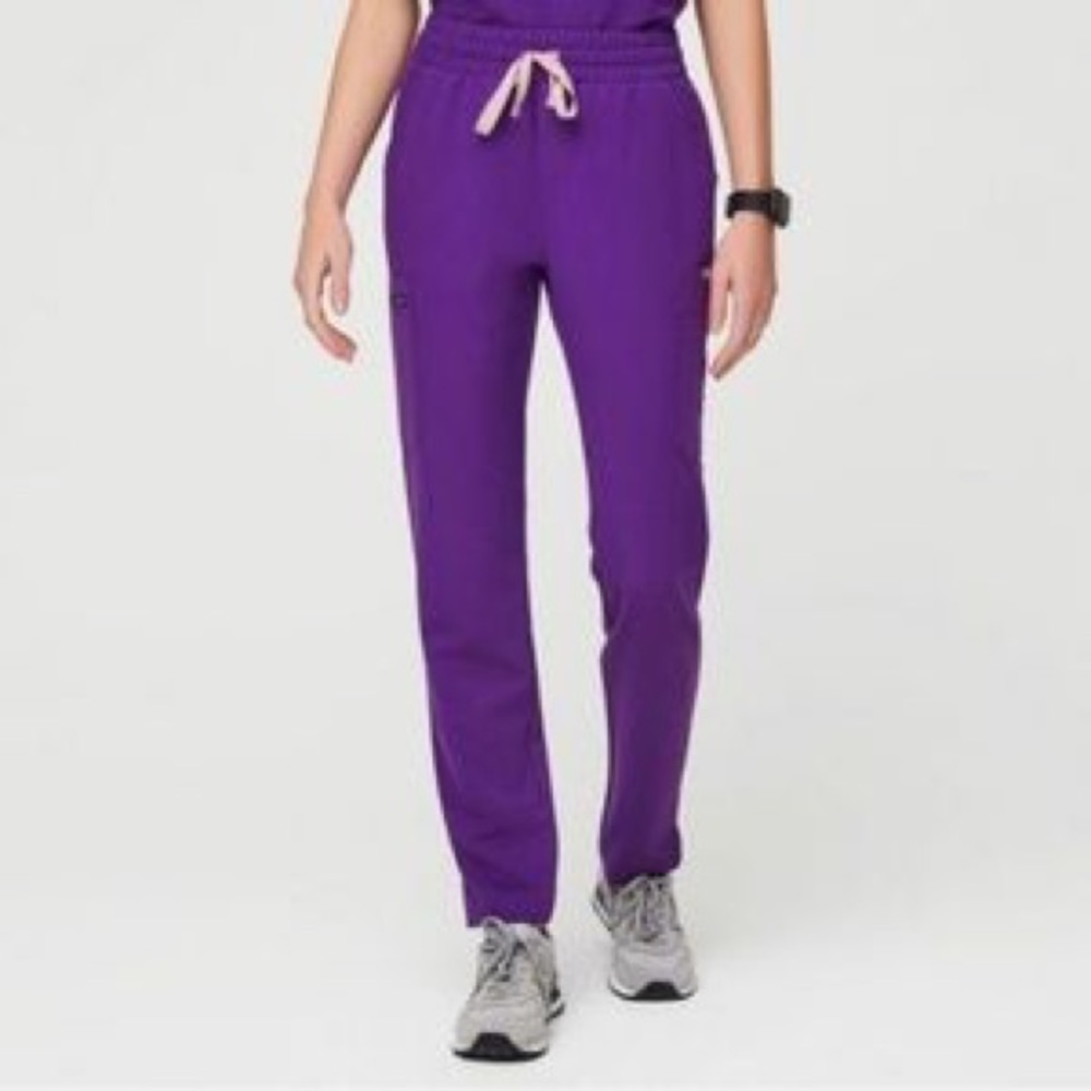 FIGS Magic Purple Yola - High Waisted Scrub Pants - S